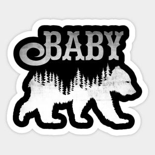 Baby Bear (White) Sticker